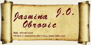 Jasmina Obrović vizit kartica